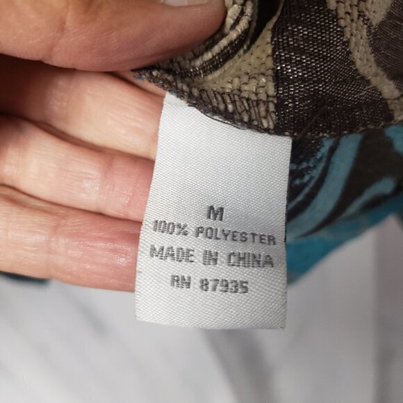 Dressbarn Jacket Blue Brown Embroidered Tapestry Patchwork Artsy Retro M - Picture 11 of 13